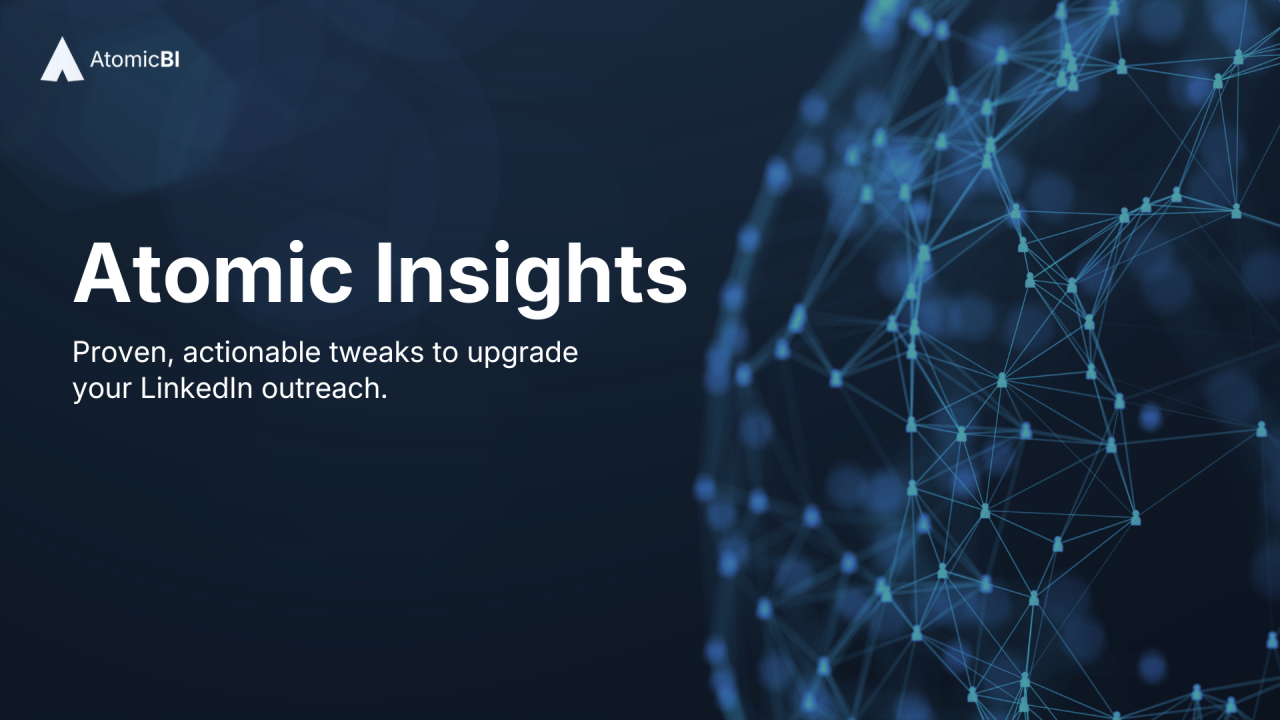 Atomic Insights #9: The Complete 2026 LinkedIn Outbound Playbook - Everything in One Machine